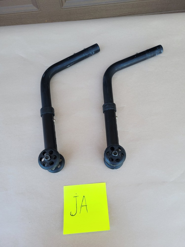 Quickie Wheelchair ANTI TIP TIPPERS WHEELS Wheelie Bars Parts Used Qxi 2 Nitrum