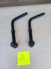 Quickie Wheelchair ANTI TIP TIPPERS WHEELS Wheelie Bars Parts Used Qxi 2 Nitrum
