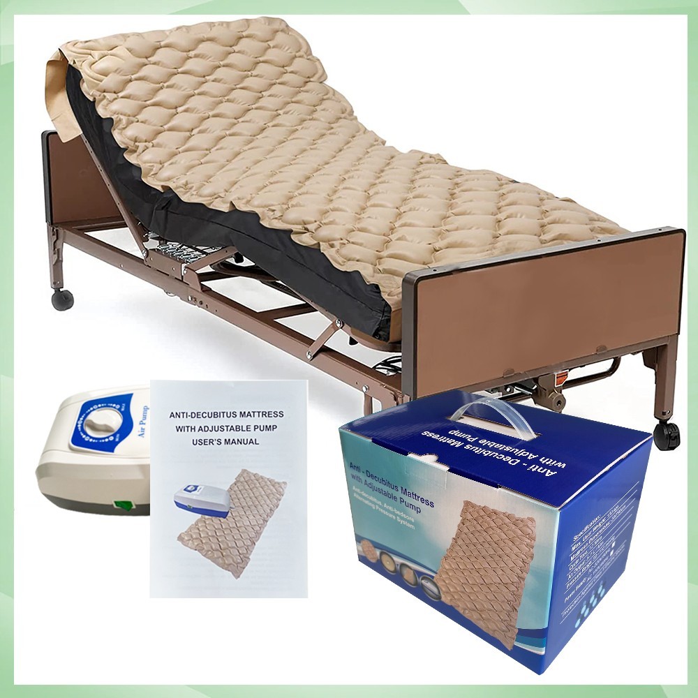 Hospital Bed Alternating Air Pressure Mattress Pad Quiet Pump Relieve Bedsore
