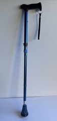 Rehand Blue Foldable & Adjustable Walking Canes 350Lbs Capacity #RH100754