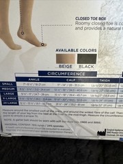 TRUFORM Medical Compression Stockings 20-30 mm BEIGE #8865 Size: Medium