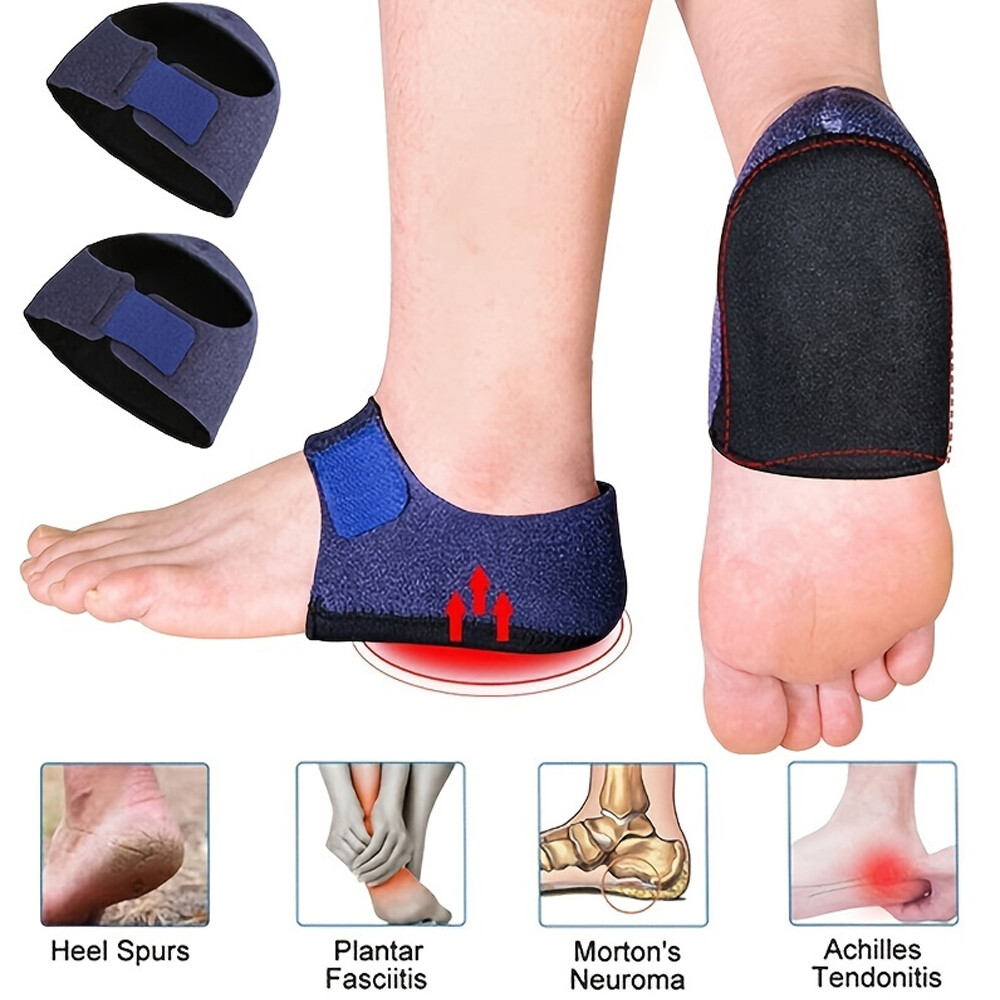 1/2 Pair Heel Cups Plantar Fasciitis Heel Support Protector Pad For Foot Pain US