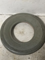 single Pneumatic Treaded Tire, 8″ X 1 3/4″ (200×44), Light Gray # 163-107