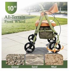 HOMENURSE WonderLUX Walker for Seniors & Adults, Foldable, 350 lb Capacity