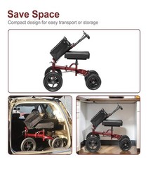 All Terrain Steerable Knee Scooter Deluxe Medical 12″ Pneumatic Wheels