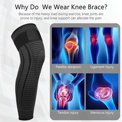 Full Leg Compression Sleeves with Anti-Slip Design for Joint Support and Recover