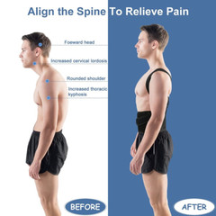 Back Brace Posture Correction Reduce Lumbar Pain Shoulder Brace Support