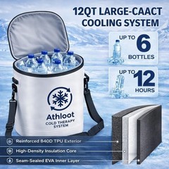 Ice Machine for Knee Surgery Cold Therapy with Auto Timer & Leak-Proof Bucket