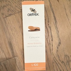 Aetrex L420 Orthotic Insoles Anti-Microbial Women’s 5 (Flat & Low arch)