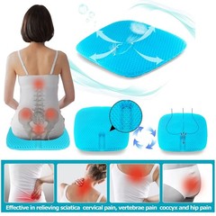 Gel Seat Cushion for Long Sitting, Gel Cushions for Pressure Sores Relief, 18.5X