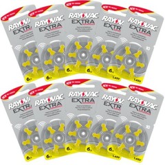 60 RAYOVAC EXTRA Advance Hearing AID Batteries SIZE 10 60 Batteries Exp 2027