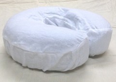 Deluxe Flannel Massage Face Rest Cover Cozies, Includes 4pcs (White) White