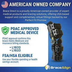 FlexTrack ROM Telescoping Post Op Knee Brace L1832 L1833