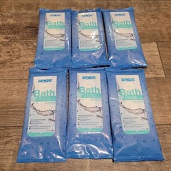 Sage Bath Cleansing Washcloth Wipes Standard Weight 8×8 6 Packs 5 Each 30 Total