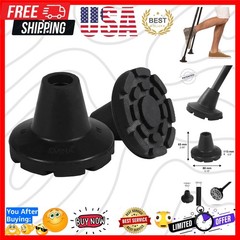 Crutch Tips 7/8 Inch x2 Units, All Terrain Non-Slip Cane Tips, Heavy Duty Rub…
