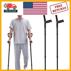 Non-Slip & Lightweight Forearm Crutches – Ideal for Post-Surgery Rehabilitation