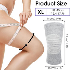 Bamboo Knee Sleeve, Elastic Compression Knee Brace Breathable Knees Pads Leg Sle