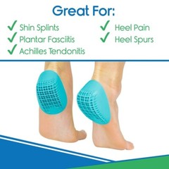 VIVE Heel Cups Gel Shoe Insert Pads – Heavy Duty /PLANTAR/ MEDIUM / FAST SHIP