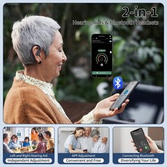 Rechargeable Bluetooth Hearing Aids with APP Control for Seniors
