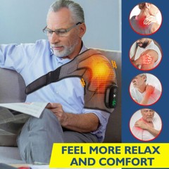 Electric Cordless Heating Vibration Pad Joint Knee Massager Shoulder Brace Wrap
