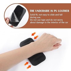 2PCS Car Arm Rest Elbow Pads,Comfortable Car Arm Rest Cushion with Memory Black