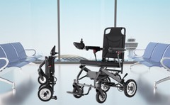 30lb Electric Wheelchair Folding Lightweight Portable Travel Mobility Powerchair