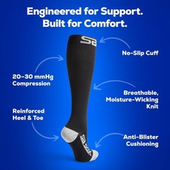 SB SOX Compression Socks for Men Women 20-30 mmHg – Best Support Stockings