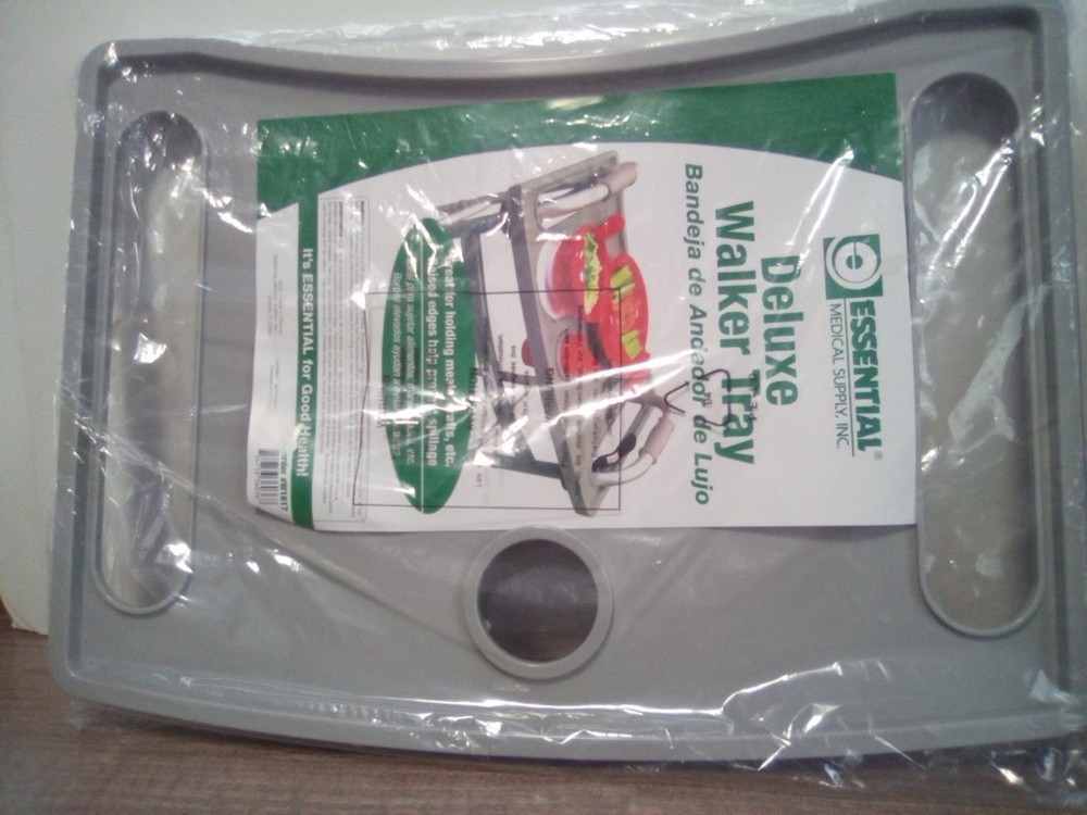 Essential Deluxe Walker Tray Fits Most Standard Walkers 22 1/2″ by 15.5″