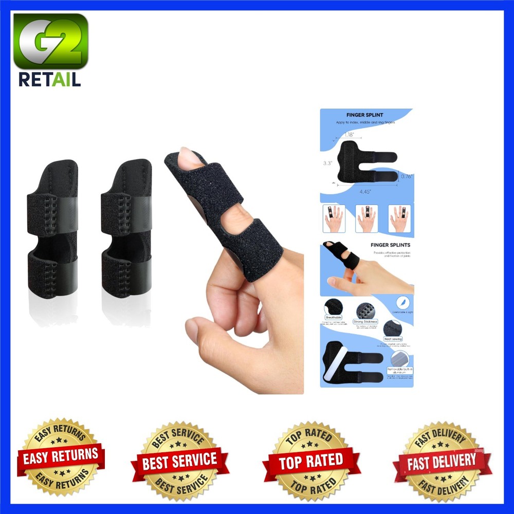 Pain Relief Finger Splint Set – Universal Fit for Index, Middle & Ring Fingers