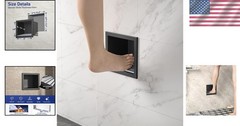 304 Stainless Steel Shower Niche: Anti-Slip Footrest with Modern Finish