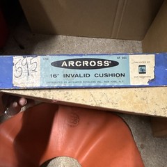 Vintage ARCROSS 16” invalid cushion W/original box!