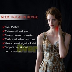 USA Cervical Neck Traction Device Inflatable & Adjustable Neck Stretcher Pillow