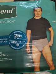 2 Pkgs Mens Depends Fresh Protection S-M 19 In Each Pack Underwear New Unopened