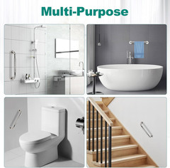 2 Pack 16 Inch Grab Bars for Bathtubs and Showers, Safety Bathroom Shower Grab B