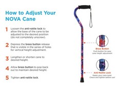 Designer Walking Cane with Offset Handle, Lightweight Adjustable Walking Stic…