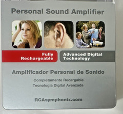 RCA Symphonix RPSA10 Personal Sound Amplifier Rechargeable Digital PSAP Hearing