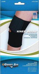 SportAid Knee Wrap Black Medium(14-15″ Knee Circ.)