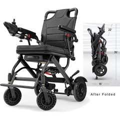 Foldable Electric Wheelchairs Lightweight Mobility Scooter For Airline 38lb