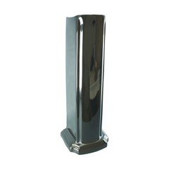 Renovators Supply Manufacturing Bathroom Pedestal Black Porcelain Pedestal Only