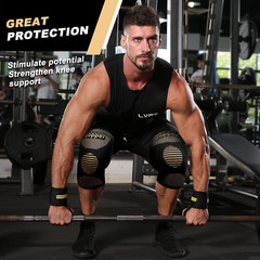 2 Knee Brace Sleeve Compression Support Sport Gym Joint Pain Arthritis Relief