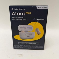 New Audien Hearing Atom Pro 2 Rechargeable OTC Hearing AIDS ATOMPRO2