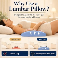 Comfortable Back Pain Relief Pillow with Removable Cover – Perfect for Sleepers