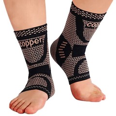 Copper Infused Ankle Support Compression Sleeve Men Women，for Foot Pain Relief