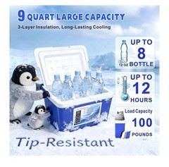 Cooler-Tyu Cold Therapy Machine, 3000Mah Battery, 8.5 Qt Portable Ice