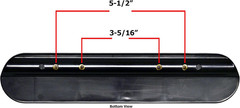 Universal Desk Length (9-1/8″) Wheelchair Arm Pads, Black (Pair), Universal: Fit