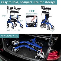 ELKENER Upright Walker, / Rollator 30 inches tall by 16″