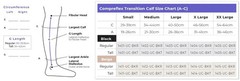 Sigvaris Compreflex Transition Inelastic Wrap Calf Medium REG 1402-UC-BKT 20-50