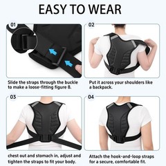 Zrughno Posture Corrector for Women and Men Back Brace XX-Large/XXX-Large