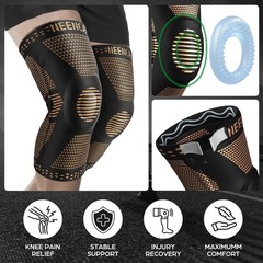 Copper Knee Brace for Knee Pain, Professional Knee Support with Patella Pad &…