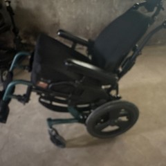 Invacare Manual Reclining Wheelchair w/ JAY J2 Seat Cushion, 4-Wheel Black/Green